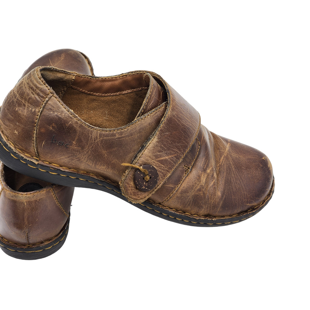 Born Loafers Shoes Womens 10M Colleta Monk Straps Leather Slip On Comfort C40048 - Picture 6 of 16